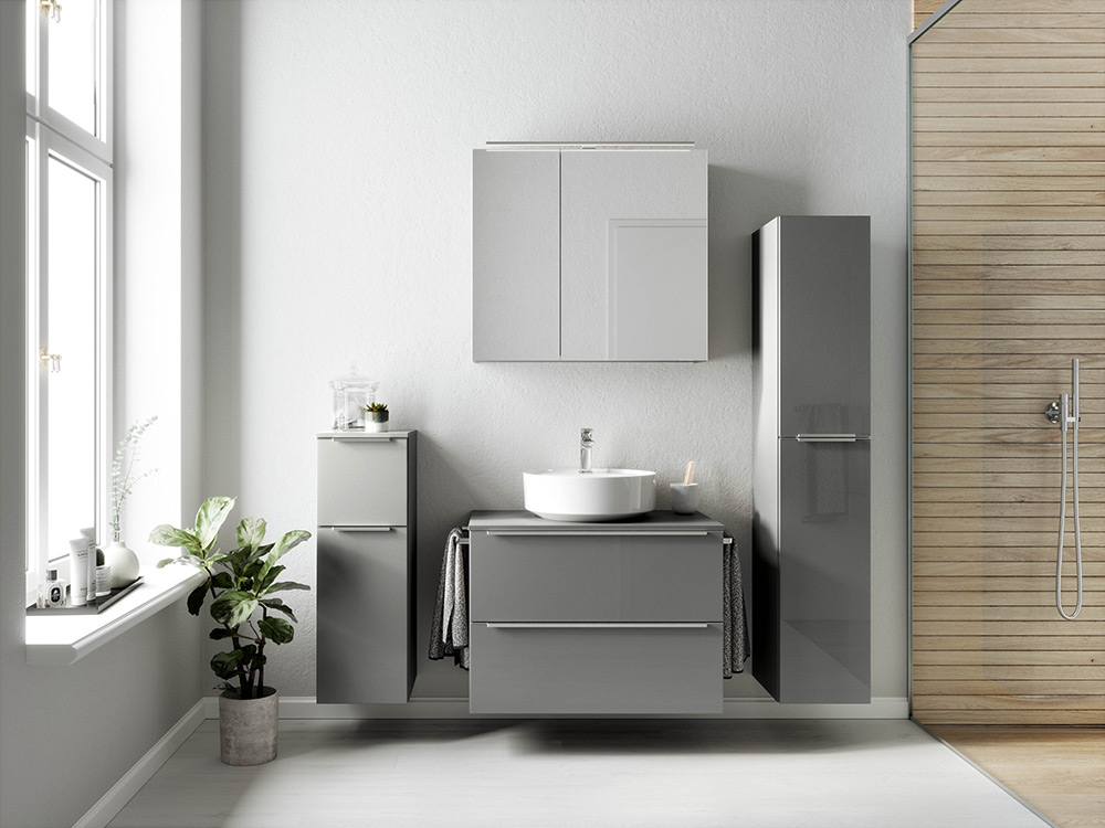 Ein modernes Badezimmer-Set